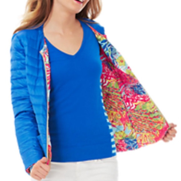 Lilly Pulitzer Lilah Printed Reversible Jacket NWT - Picture 2 of 10
